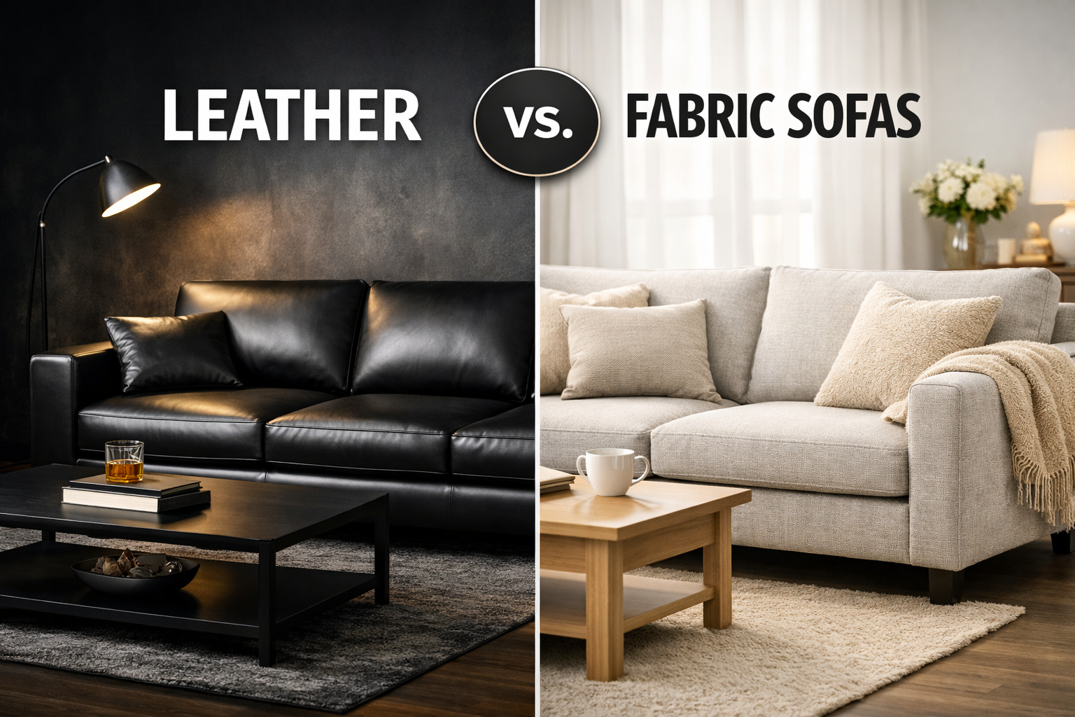 Leather vs. Fabric Sofas